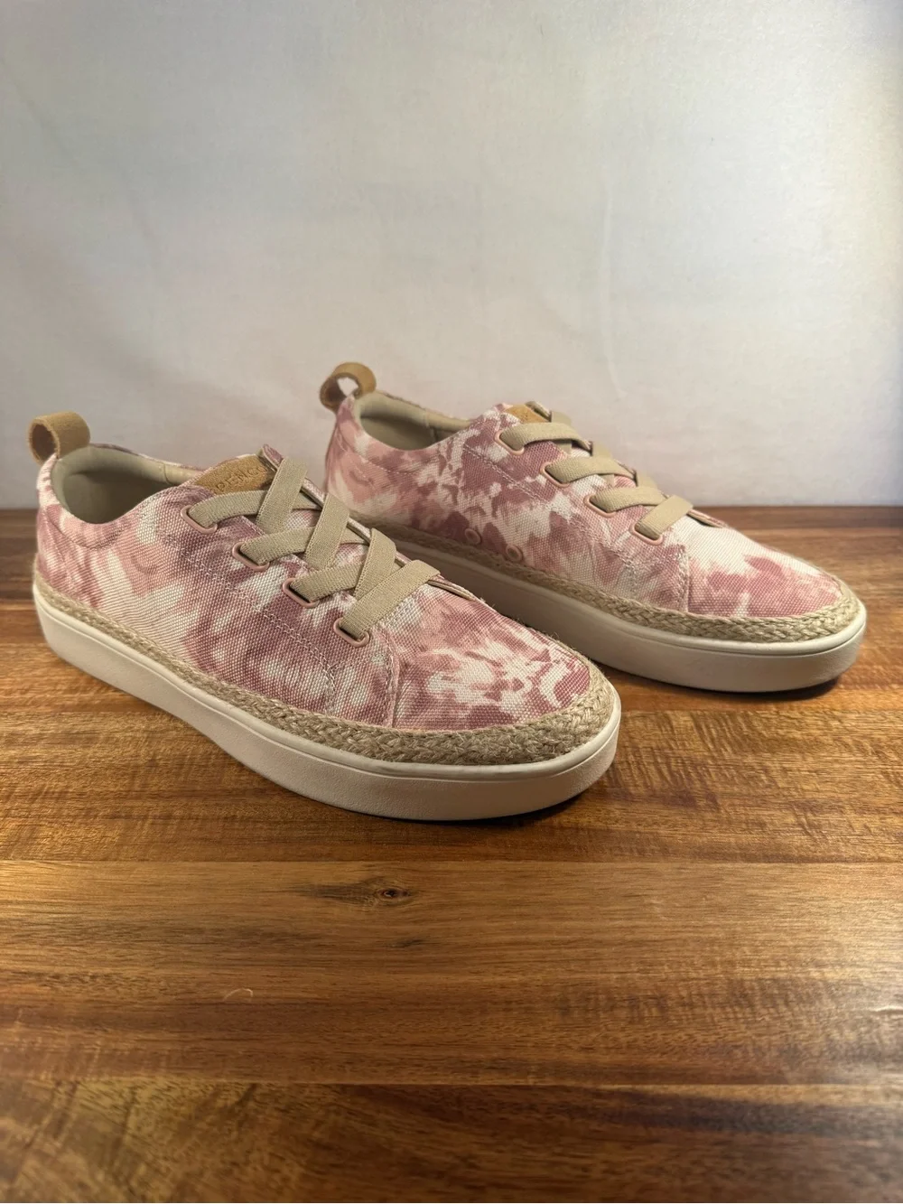 Spenco Malibu Lane Canvas Slip-On Sneaker in Pink Tie-Dye S